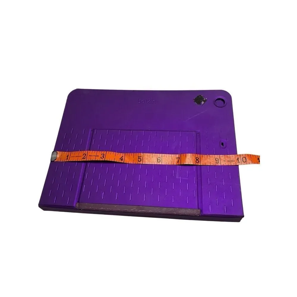 Belkin F5L152 Slim Style Keyboard Case Purple White Untested For Parts